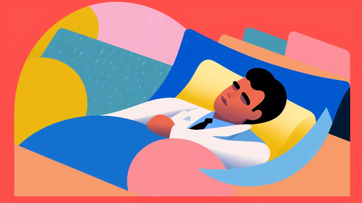 illustration of a doctor doing a non sleep deep rest session