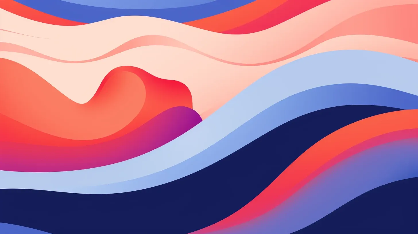 an illustration of colorful wave patterns