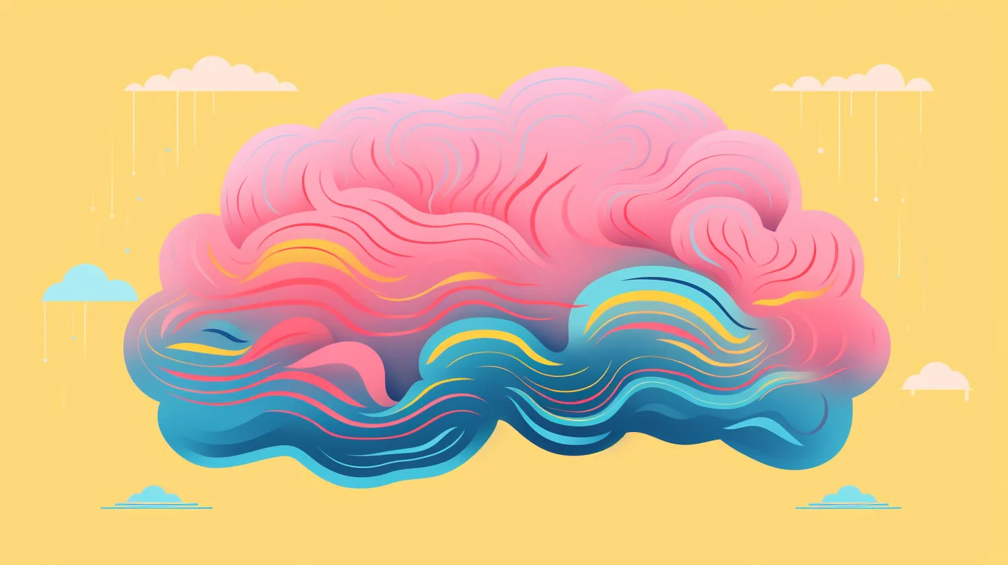 an abstract illustration of a brain and comfortable soft waves